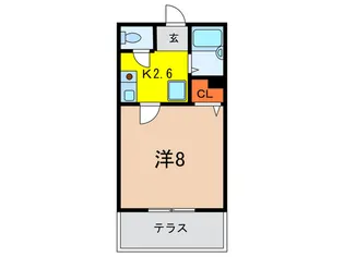 聚楽荘A棟【1階】の間取り