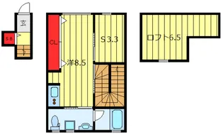 ハウスブルックス【2階】の間取り