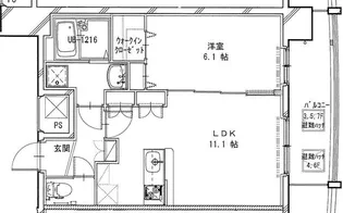 パークヒルズ町田【7階】の間取り