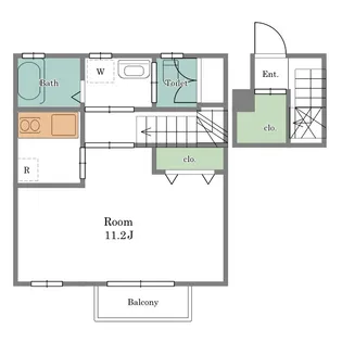 ラス フローレス【2階】の間取り