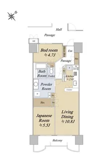 八王子明神町アーバンライフ【4階】の間取り