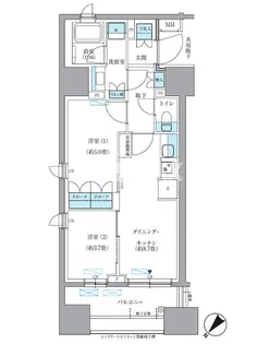 パークアクシス東日本橋【11階】の間取り