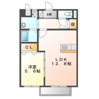 ヴィラローサ【2階】の間取り