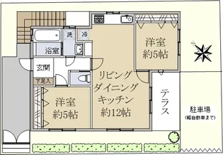 テラススクエア【1階】の間取り