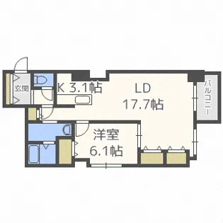 Cham de de【9階】の間取り