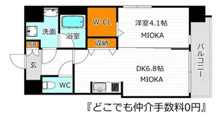 スプランディッド天王寺III【10階】の間取り