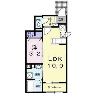 カーサ・フェリーチェTK3【1階】の間取り