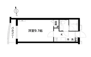 ラ・フローラ武蔵野VIII【2階】の間取り