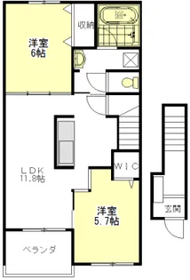 ベル・ガーデン【2階】の間取り