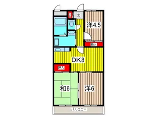 エステートK【1階】の間取り