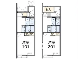 レオネクスト元植田WEST【2階】の間取り