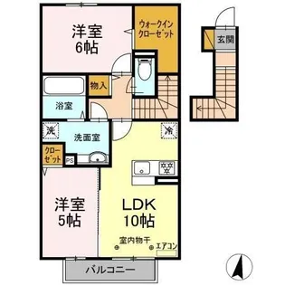 マテリアルレジデンス【2階】の間取り