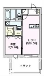 【シニア向け】シャレーリブラン【2階】の間取り