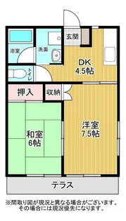 メゾン石川【1階】の間取り