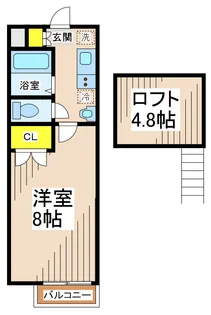 メゾンドラフィーネ【2階】の間取り