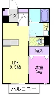 サンガーデン陽東A【1階】の間取り