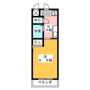 名古屋インターマンション【2階】の間取り