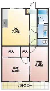 シャーロットクレール(Charlotte Clair)【2階】の間取り