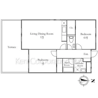 グレース武蔵野【1階】の間取り