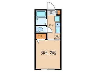 朝日町アパート【3階】の間取り