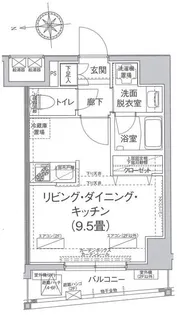 アイルイムーブル浅草【7階】の間取り