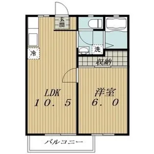 ハイツシモーヌシャトレ【1階】の間取り