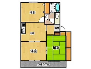 サンライフ大塔A【1階】の間取り