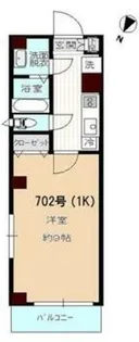ペアパレス鍋横【7階】の間取り