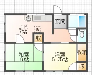 ハイツ山田【1階】の間取り