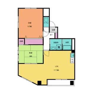 サンエール新宿【2階】の間取り
