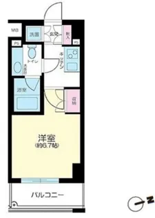 パークプリエ神楽坂【6階】の間取り
