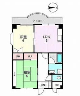 ドリーム寺池【2階】の間取り