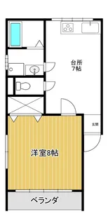 ユートピア F棟【2階】の間取り