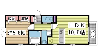 メゾンド深江【2階】の間取り
