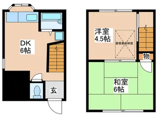 横堤ハウス【2階】の間取り