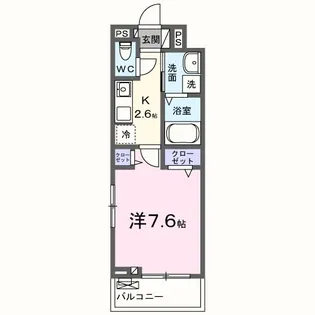 パインレッド【3階】の間取り
