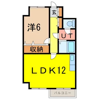 グランビューエーコー【3階】の間取り
