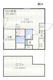 EMIREA【5階】の間取り