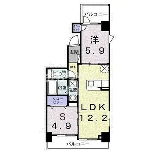 レパラール関口【3階】の間取り