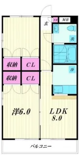 ファミネス梅田【4階】の間取り