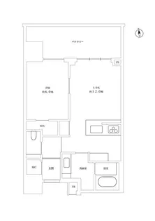 パークコート浜離宮ザ・タワー【21階】の間取り