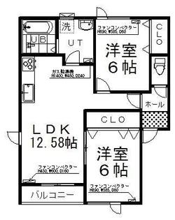 Preces(プレチェス)【2階】の間取り