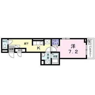 ヒュッゲ【2階】の間取り