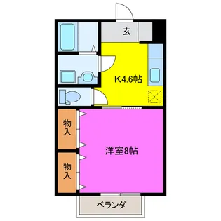 アリエルA【1階】の間取り