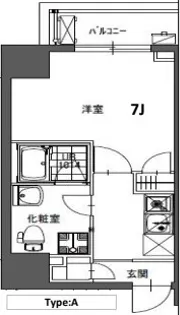 ラシーヌ東上野【8階】の間取り