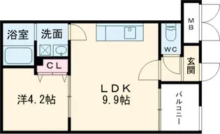 Mark Villa 放出【3階】の間取り