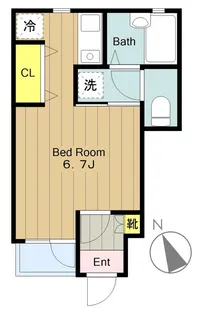 プランドール【1階】の間取り