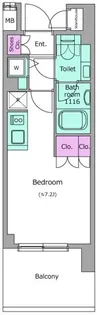 レジディア品川シーサイド【7階】の間取り