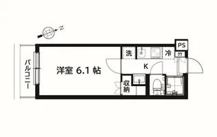 ラ・フローラ武蔵野I【4階】の間取り