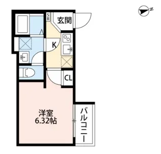 シャトー墨田【1階】の間取り